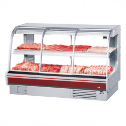 일반형 정육 2단 대면 슬라이딩도어 내치형 (앞문형)