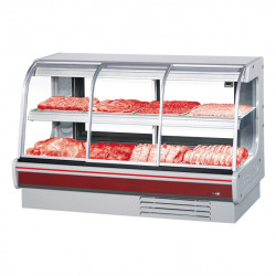 일반형 정육 2단 대면 슬라이딩도어 직냉식 내치형 (양문형)