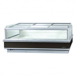 아일랜드 냉동평대 슬라이딩 도어