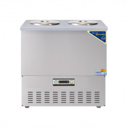 육수 냉장고 스텐 3말 쌍통 2라인